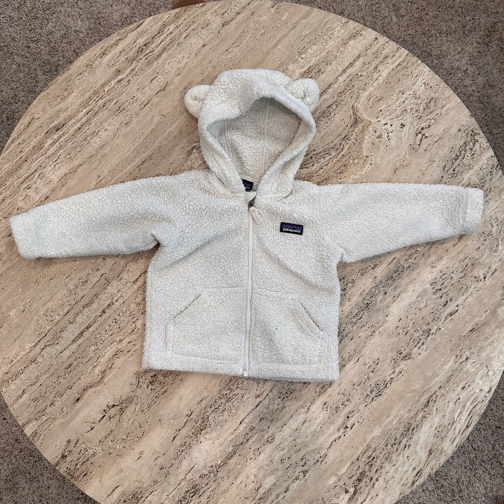 Patagonia Baby Furry Friends Fleece Zipper Hoodie - GUC - Size 12-18mo